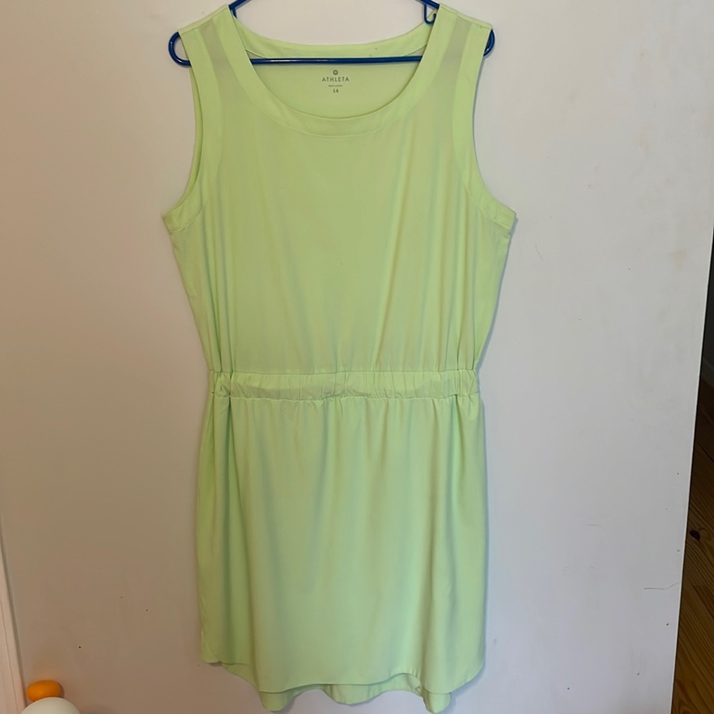 Athleta Size 14 XL Womens Dress Green